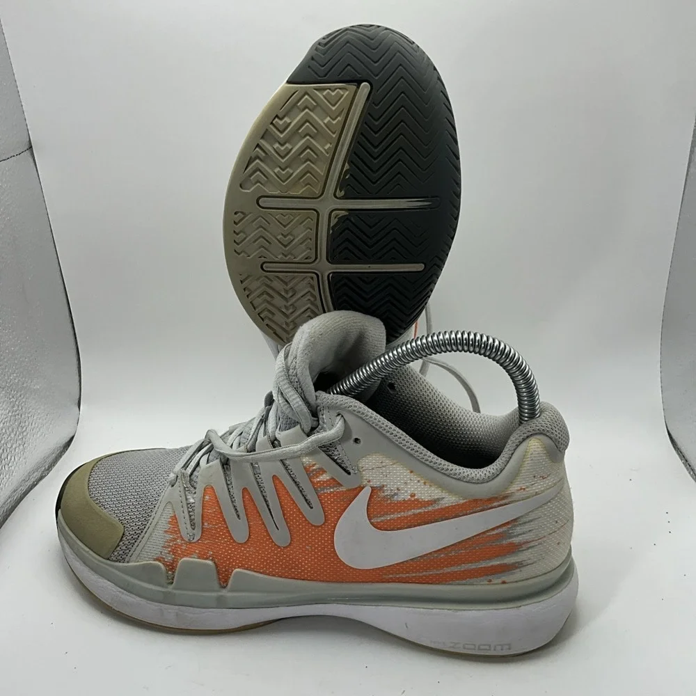 Nike Zoom Vapor 7.5 Tour Womens Tennis Shoes Orange Grey White 631475-018